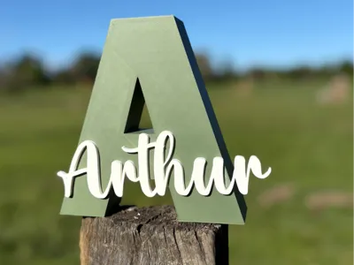 Decorative Name Sign - Customizable