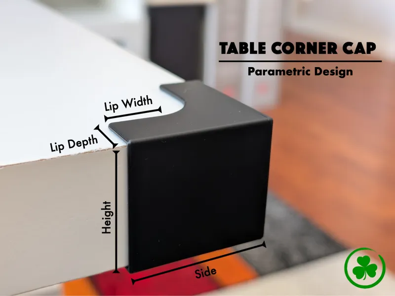 Parametric Table Corner Cap and Protector
