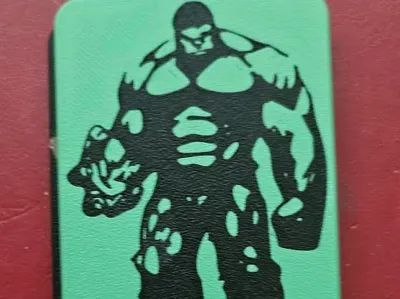 Hulk 2-piece badge holder