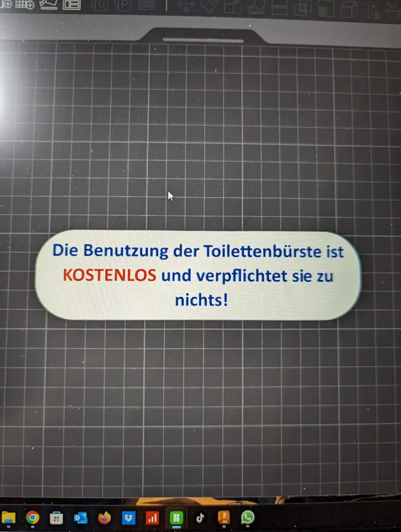 Toiletten Schild