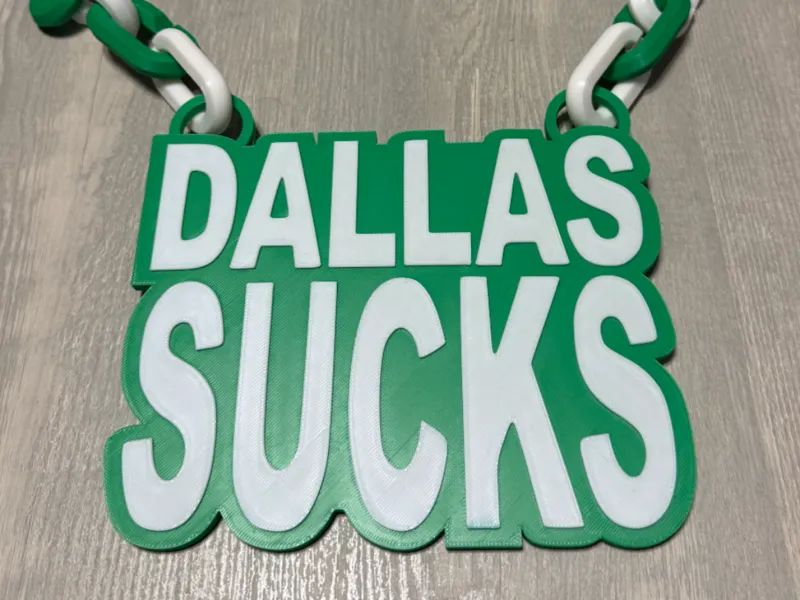 Dallas Sucks Oversized Necklace