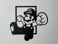 Silhouette murale Mario Bros — photo 3