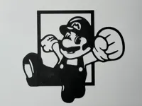 Silhouette murale Mario Bros — photo 1