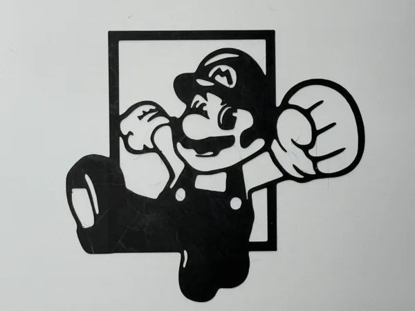 Silhouette murale Mario Bros