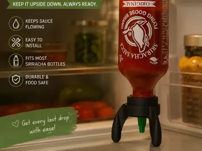 SRIROCKET - Sriracha Bottle Stand Rocket