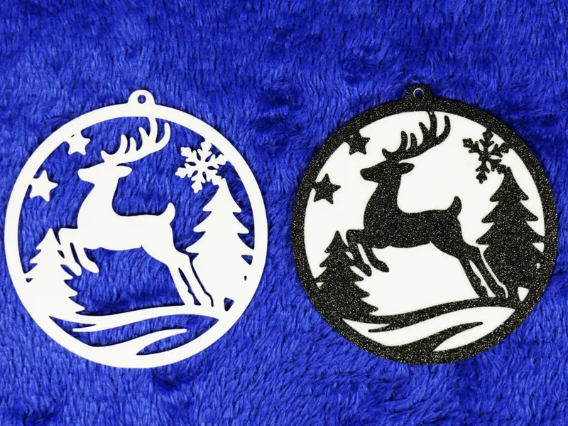 Christmas reindeer ornament
