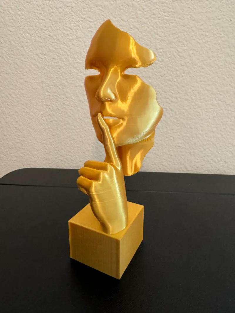 Whispering Silence Bust Sculpture