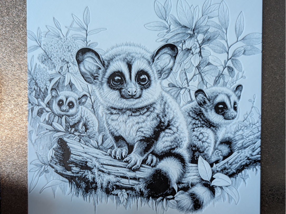 Bushbabies garden - hueforge - 2 colours