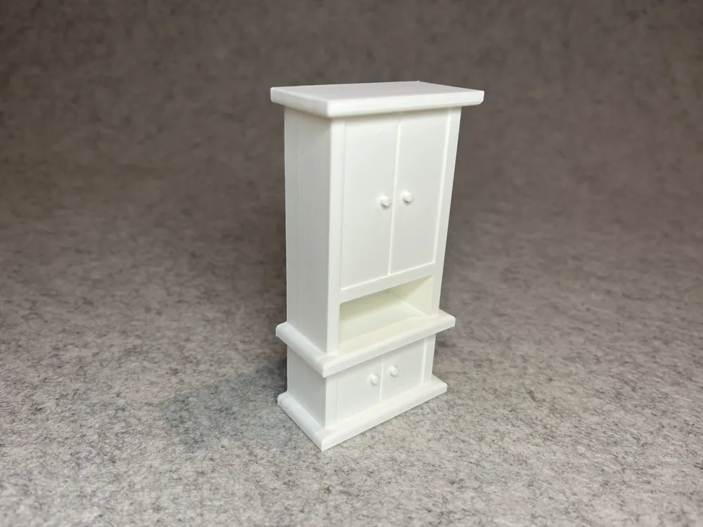 Dollhouse shelf cabinet for miniature house - Free 3D Print Model ...