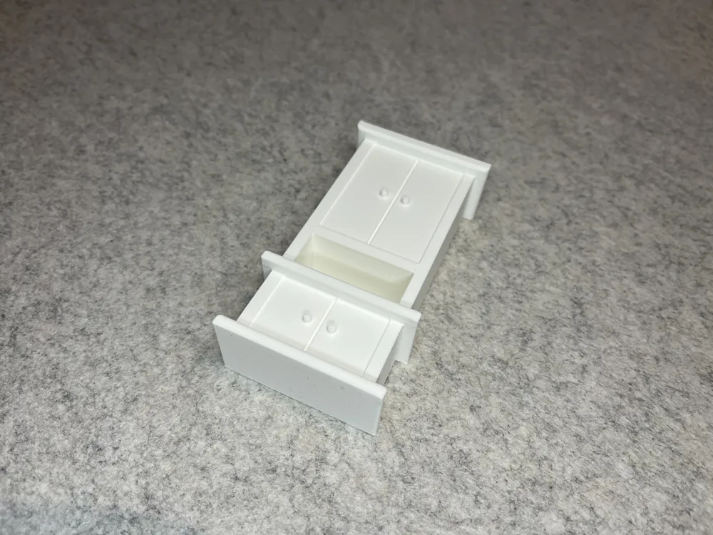 Dollhouse shelf cabinet for miniature house - Free 3D Print Model ...