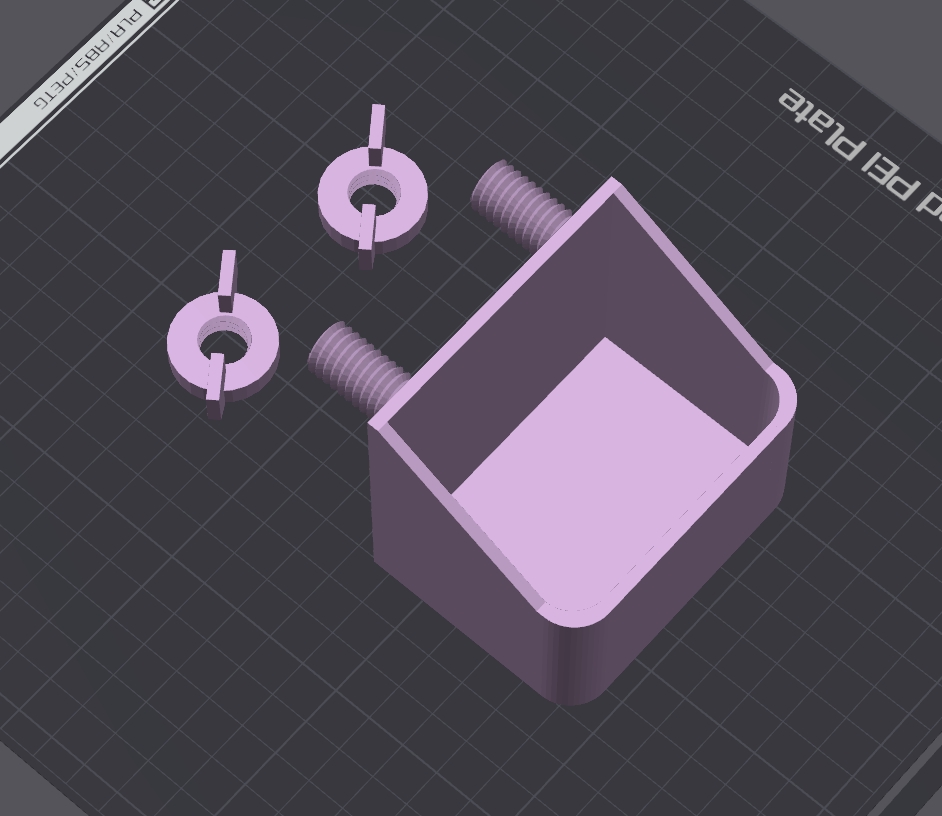 Miniatura 2 do modelo 3D 宠物鹦鹉鸟笼食盒【2合1版本】v1.1