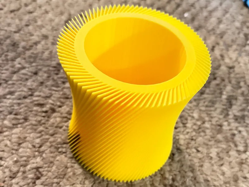 Ribbed Vase