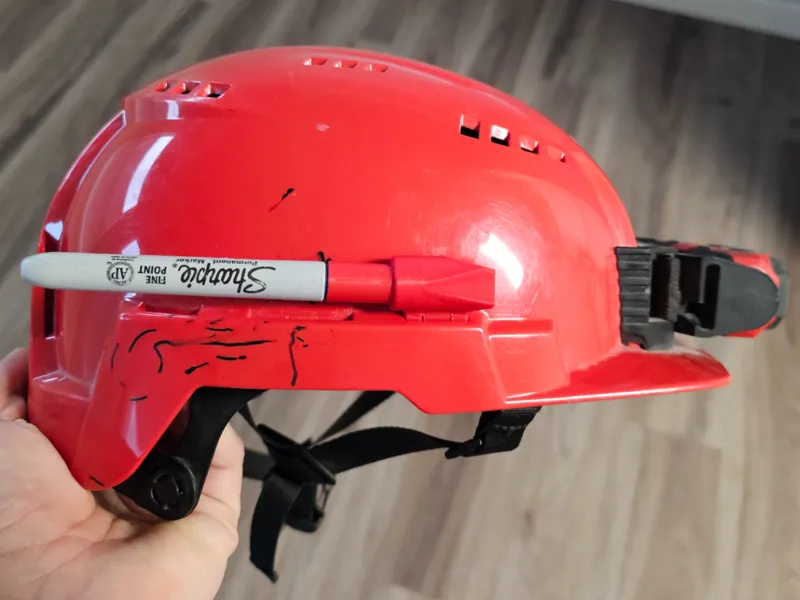 Hard Hat Clip - Sharpie Cap