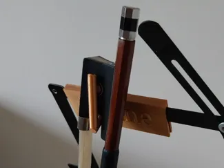 Simple Music stand bow holder