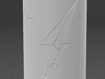 Paper Plane texture roller