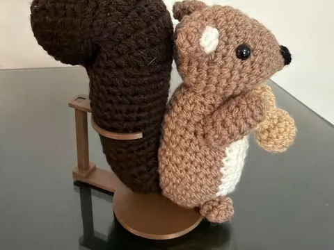 Crochet animal stand 