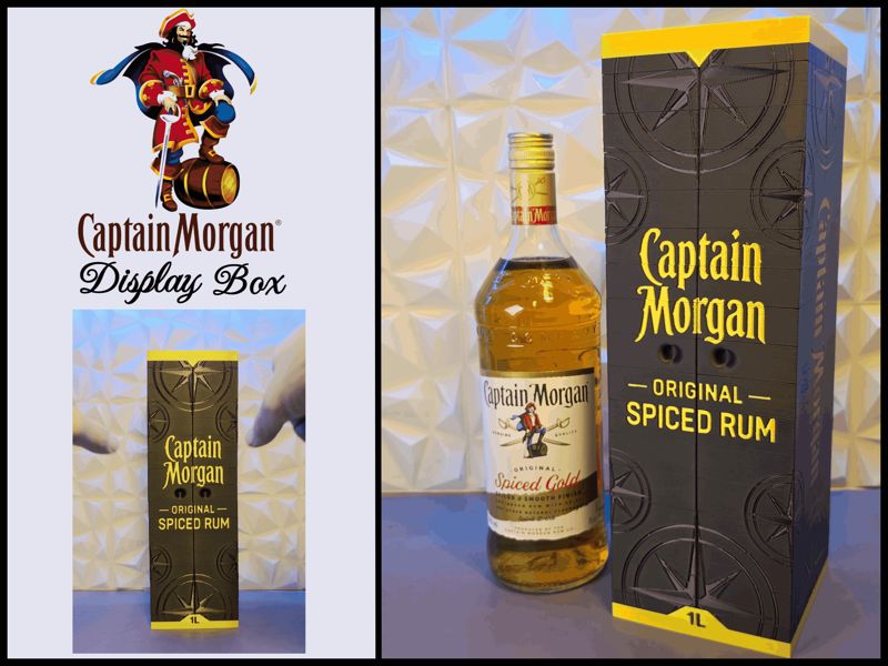 Captain Morgan Folding Door Display Box