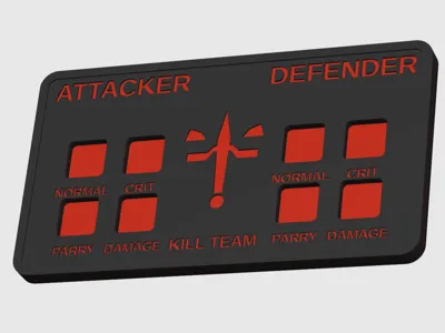 Kill Team Combat Dice Tracker – Attacker/Defender