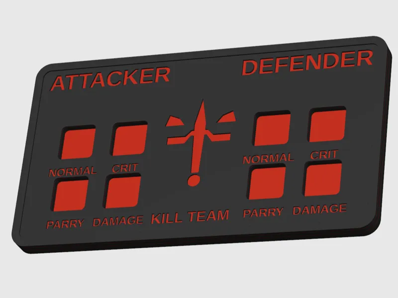 Kill Team Combat Dice Tracker – Attacker/Defender
