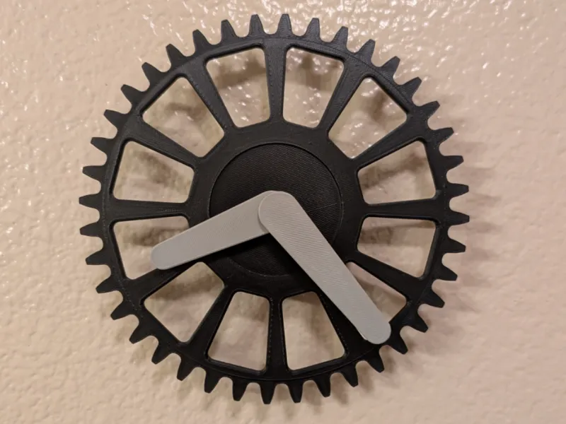 Bicycle Chainring Clock