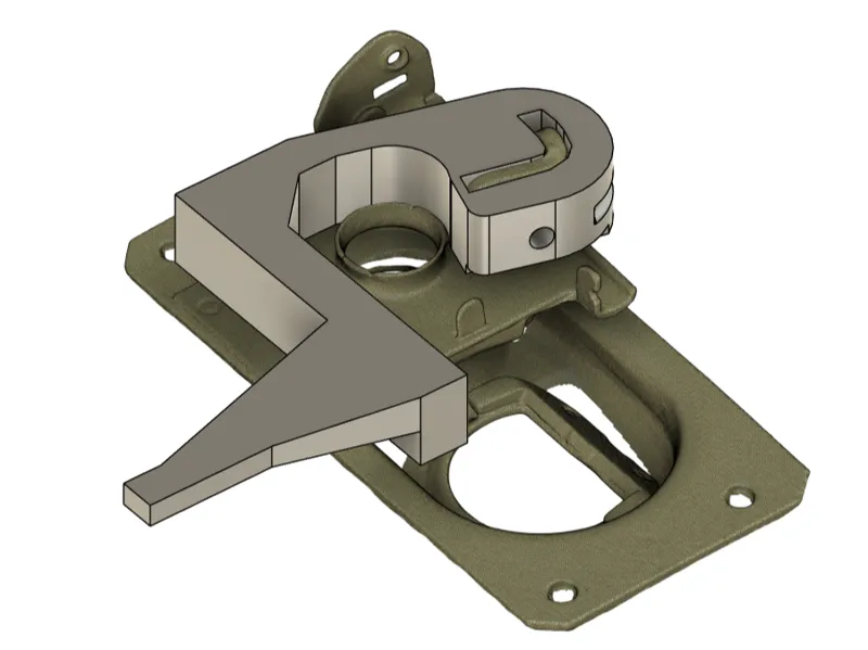 VW Rabbit MK1 External Hood Latch conversion lever