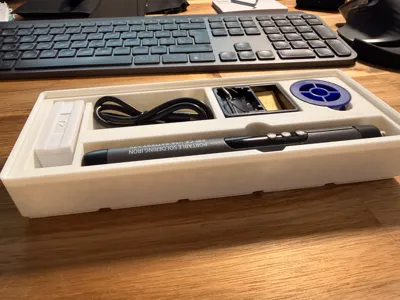 Gridfinitybox for soldering iron and accessories