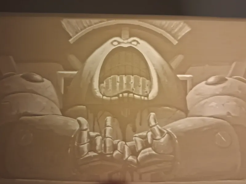 Space King B Positive Lithophane