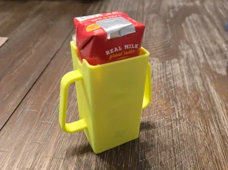 Milk Box Holder for Toddlers 