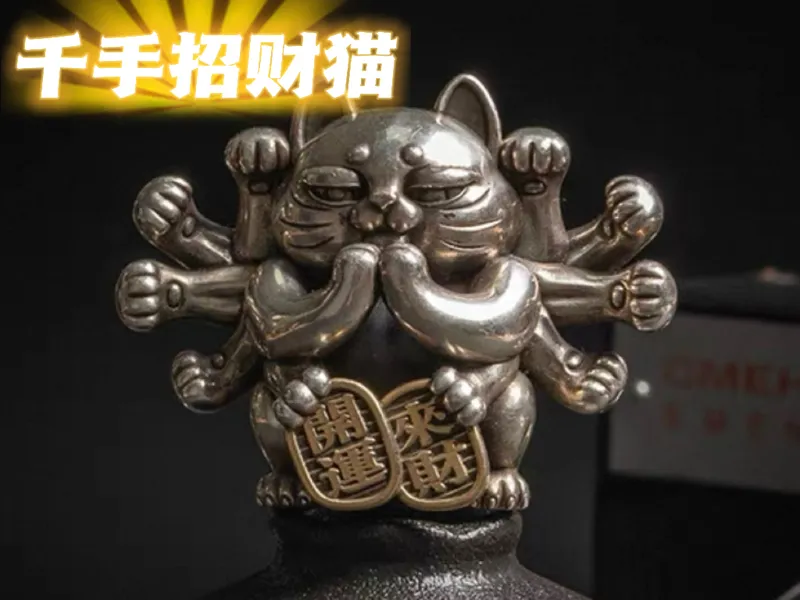 千手招财猫可爱手办招财桌面摆件