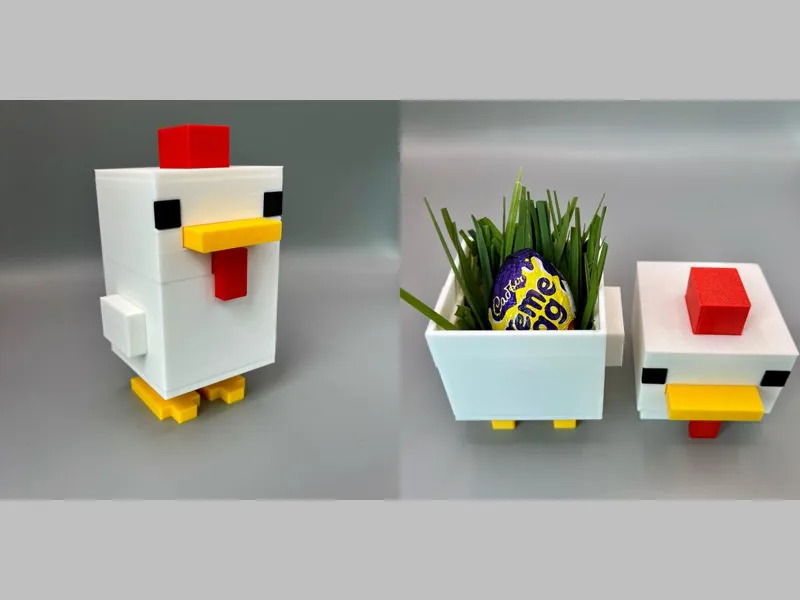 Minecraft Chicken Egg Holder / Trinket 