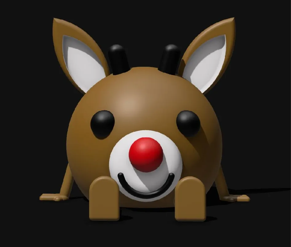 Articulated Rudolph (Single color and AMS version) by TheThiccThor ...
