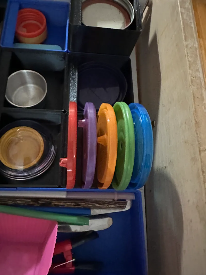 Gridfinity Juice Cup Lid Holder