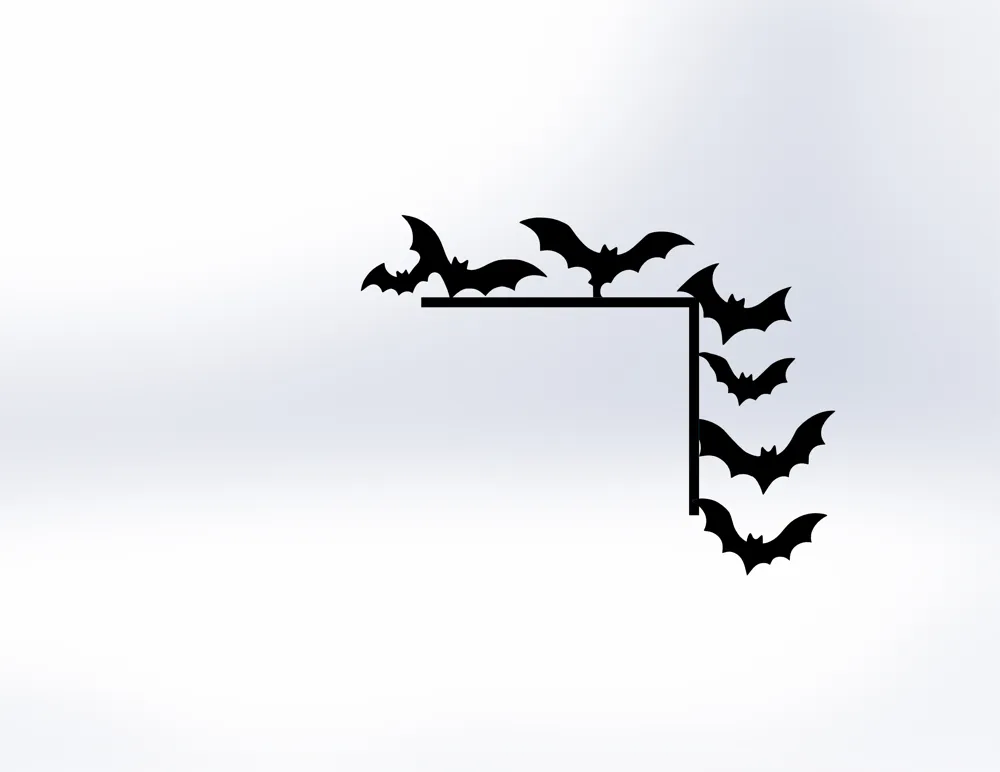 bats door corner by wild print lab MakerWorld: Download Free 3D Models