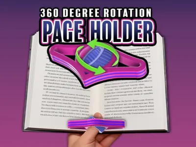 360 Degree Rotating Page Book Holder