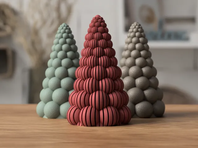 Bubbly Christmas Trees