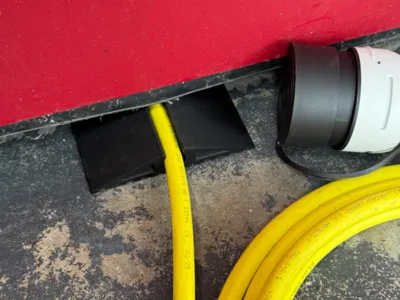 Garage Door Charging Cable Protector