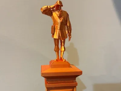 Rick May soldier statue memorial