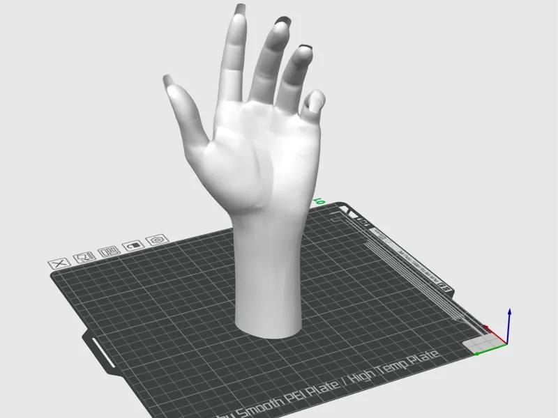 hand with long fingernail gesture 1 手掌模型1