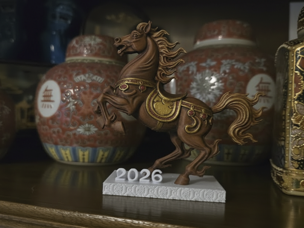 Year of the fire horse statue 2026