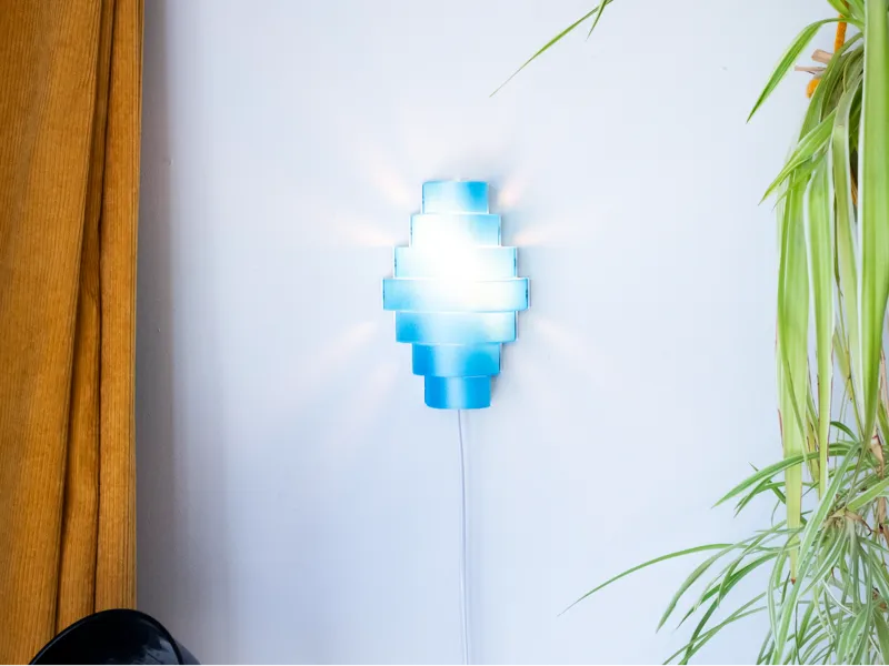 Wall lamp with 7 slats - E14 or LED 001