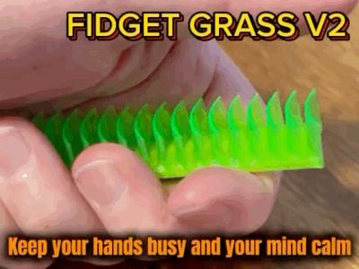 Relax your hands with flexible TPU Fidget Grass V2