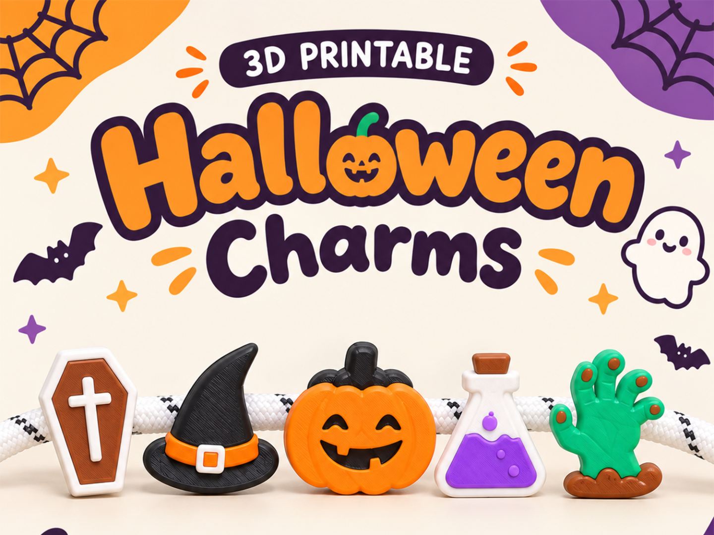Halloween Charms Collection - 3D printed Jewelry, in stock in India