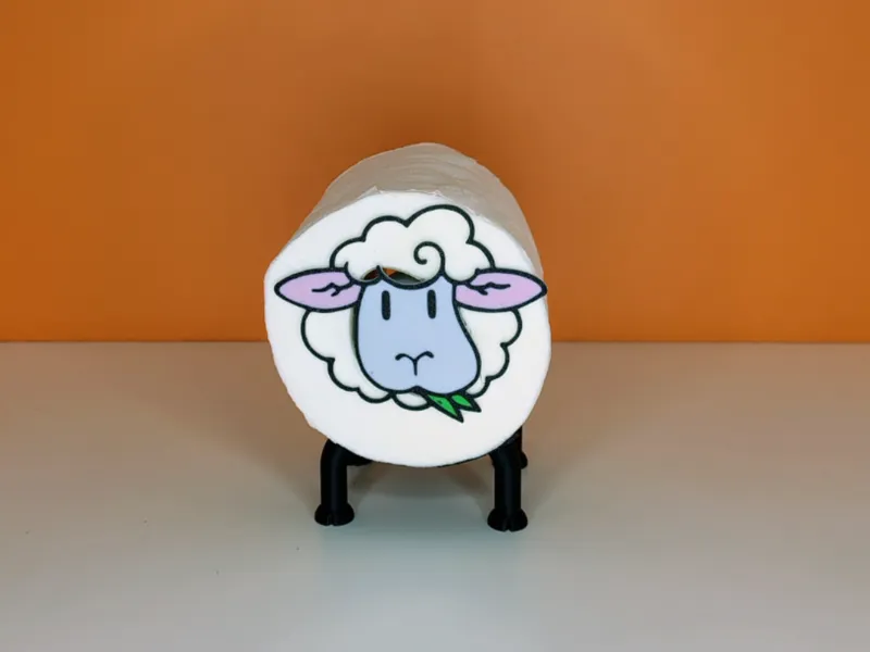 Pecorella porta rotolo carta igienica