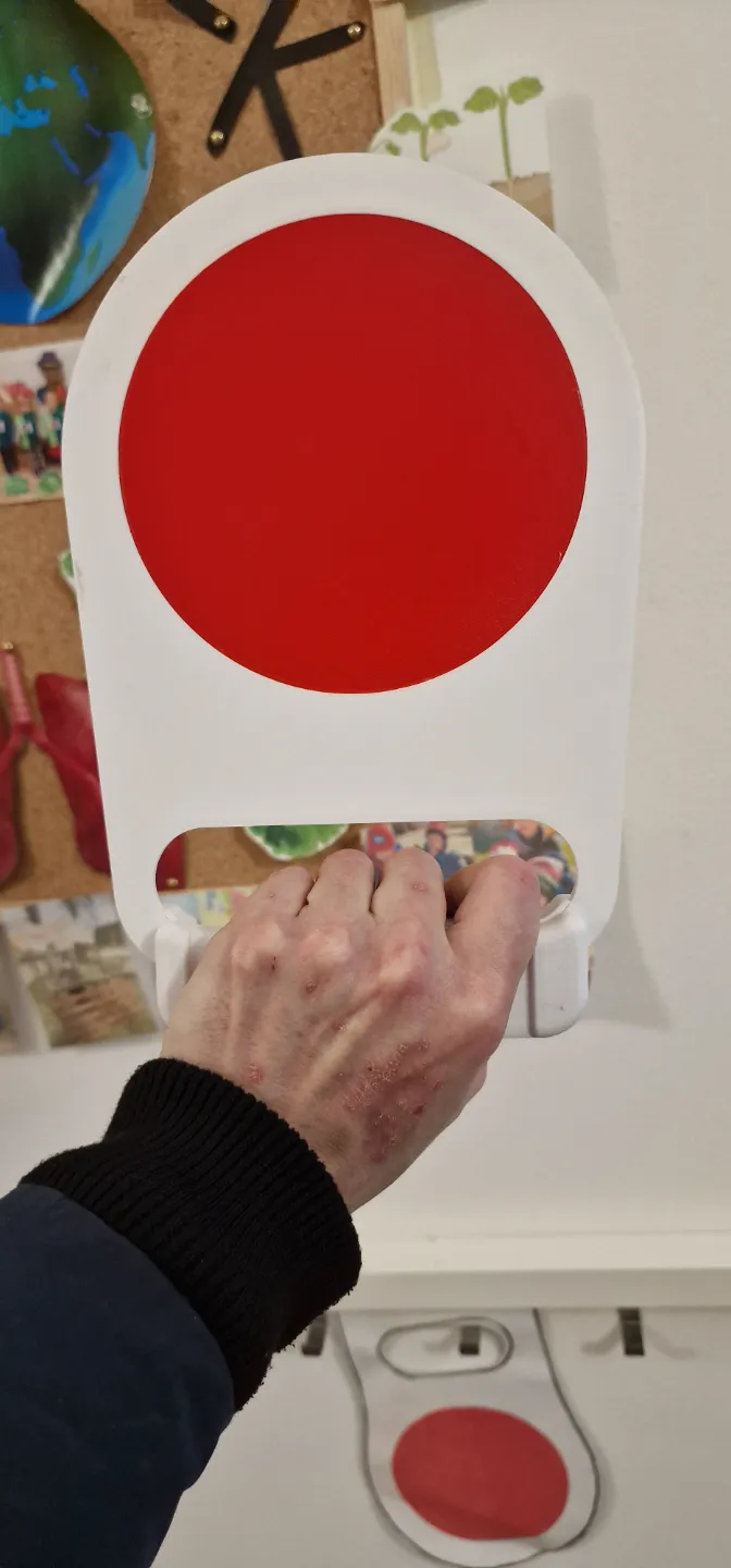 Stop plate for school crossing street