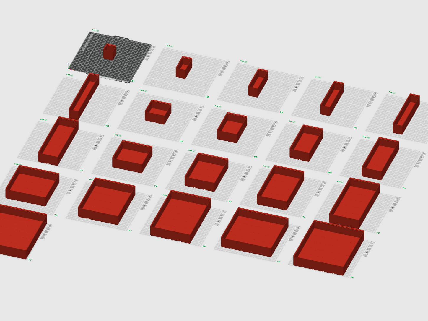 Gridfinity bin library H46.4mm