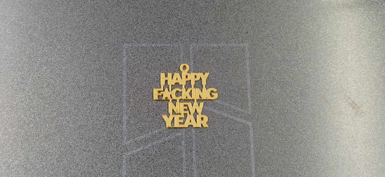 Happy New Year Earring view 2