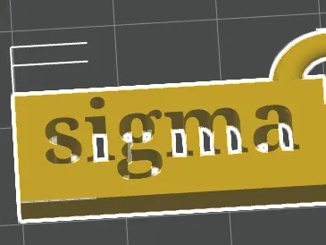 SIGMA KEYCHAIN