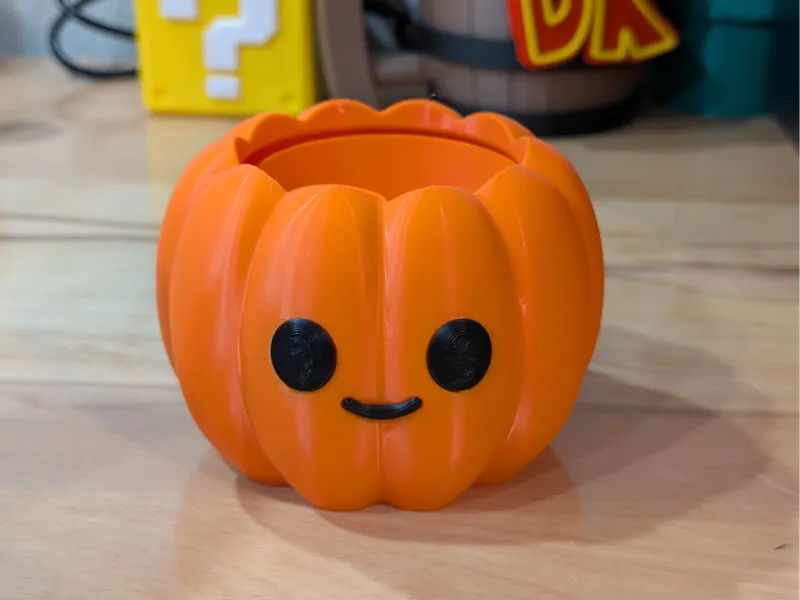 Cute Pumpkin Bin / Planter