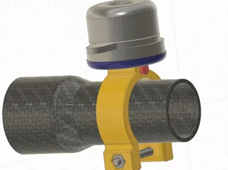 Support for bike bell (metal bell not included)