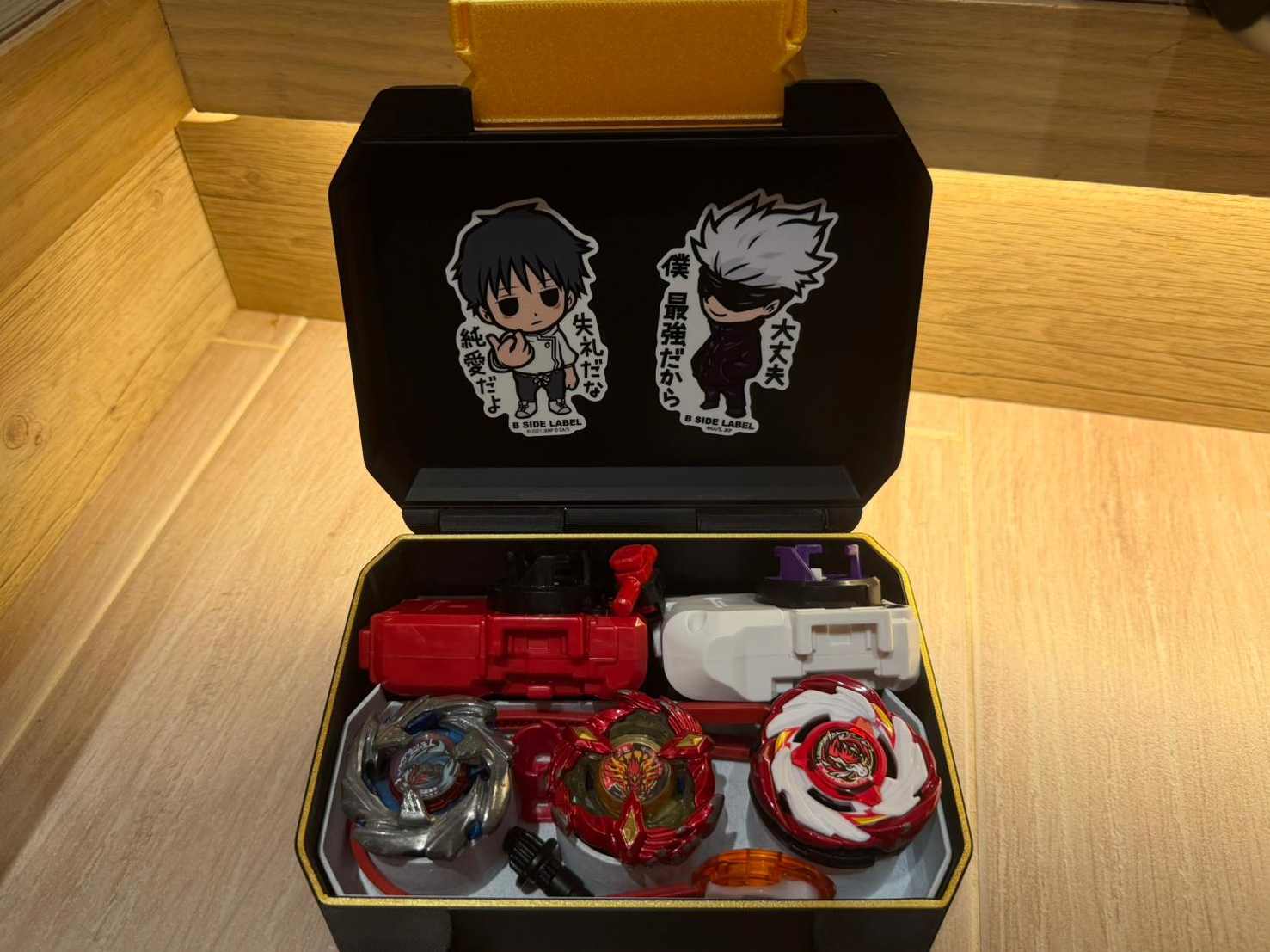 Customized Beyblade X Box (3 Boys + 2 Launchers)